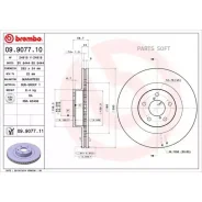 ���� ��������� ������. � �� ��������� Subaru Forester (SG_) 06/02-10/12 / Subaru Impreza Estate (GF) Brembo 09907711 - 09907711 ����