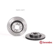 ���� ��������� ������. ����� Brembo Xtra AUDI A3 (8P1) 05/03-08/12 / AUDI A3 Convertible (8P7) 04/08 Brembo 0991671X - 0991671X ����