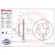 ���� ��������� Standard | ����� | Brembo 09961824 - 09961824 ����