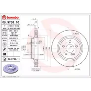 ���� ��������� ����. � �� ��������� Mercedes-BENZ S-Class (W220) 10/98-08/05 / Mercedes-BENZ S-Class Brembo 09973811 - 09973811 ����