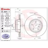 ���� ��������� ����. � �� ��������� BMW X5 (E70) 02/06-06/13 / BMW X5 (F15 F85) 06/12- / BMW X6 (E Brembo 09992411 - 09992411 ����