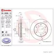 ���� ��������� ������. � �� ��������� Mitsubishi Pajero Classic (V2_W) 06/02- / Mitsubishi Pajero I Brembo 09999611 - 09999611 ����