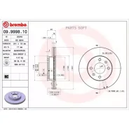 ���� ��������� ������. Hyundai GETZ (TB) 08/02-12/10 Brembo 09999810 - 09999810 ����