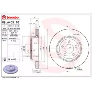 ���� ��������� ����. � �� ��������� Chrysler 300 C (LX) 09/04- / Chrysler 300 C Touring (LX) 09/04- Brembo 09A40511 - 09A40511 ����