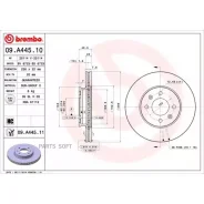 ���� ��������� ������. Hyundai Accent III (MC) 11/05-12/10 / Hyundai Accent III Saloon (MC) 11/05-11 Brembo 09A44510 - 09A44510 ����