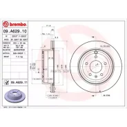 ���� ��������� ����. Chevrolet (SGM) Captiva Closed Off-Road Vehicle 08/07- / Chevrolet Captiva (C1 Brembo 09A62910 - 09A62910 ����