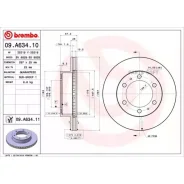���� ��������� ������. Toyota Fortuner (_N5_ _N6_) 06/04-05/15 / Toyota Hilux VII Pickup (_N1_ _N Brembo 09A63410 - 09A63410 ����