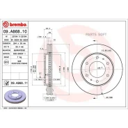 ���� ��������� ������. � �� ��������� Mitsubishi L 200 / Triton (KA_T KB_T) 01/04-12/15 / Mitsubish Brembo 09A86811 - 09A86811 ����