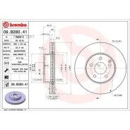 ���� ��������� ������. � �� ��������� Mercedes-BENZ (BBDC) C-Class (W204) 01/08- / Mercedes-BENZ C- Brembo 09B28041 - 09B28041 ����