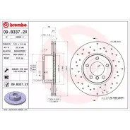 ���� ��������� ������. ����� Brembo Xtra BMW 1 (F20) 11/10- / BMW 1 (F21) 12/11- / BMW 2 Convertib Brembo 09B3372X - 09B3372X ����