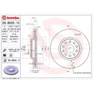 ���� ��������� ������. � �� ��������� SEAT Alhambra (710 711) 06/10- / Skoda Kodiaq (NS7) 10/16- Brembo 09B63511 - 09B63511 ����