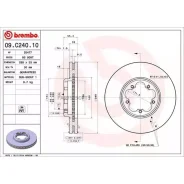 ���� ��������� ������. FORD Tourneo Custom Bus 04/12- / FORD Transit Box 08/13- / FORD Transit Bu Brembo 09C24010 - 09C24010 ����