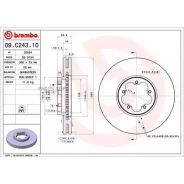���� ��������� ������. FORD Transit Box 08/13- / FORD Transit Bus 08/13- / FORD Transit Custom Bo Brembo 09C24310 - 09C24310 ����