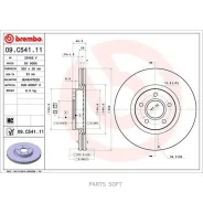 ���� ��������� �������� ������������� (�������� 2��) Brembo 09C54111 - 09C54111 ����