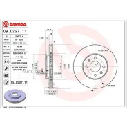 ���� ��������� �������� ������������� (�������� 2��) Brembo 09D22711 - 09D22711 ����