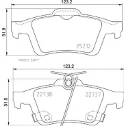 ������� ��������� ������ FORD Focus III 07 Brembo P24216 - P24216 ����