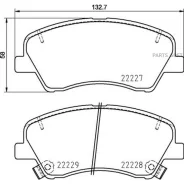 ������� ��������� �������� ������. KIA RIO IV (YB SC FB) 01/17- / KIA Stonic (YB) 07/17- Brembo P30098 - P30098 ����
