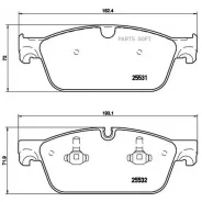 ������� ��������� �������� ������. Mercedes-BENZ GL-Class (X166) 07/12- / Mercedes-BENZ GLE (W166) Brembo P50102 - P50102 ����