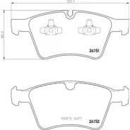 ������� ��������� �������� ������. Mercedes-BENZ GL-Class (X164) 09/06- / Mercedes-BENZ M-Class (W Brembo P50115 - P50115 ����