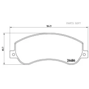 ������� ��������� �������� ������. VW Amarok (2H_ S1B) 09/10- / VW Amarok Platform/Chassis (S1B) Brembo P85115 - P85115 ����
