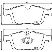 ������� ��������� �������� ������. Volvo XC60 05/08- / Volvo XC60 II (246) 03/17- Brembo P86026 - P86026 ����