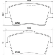������� ��������� �������� ������. Volvo XC40 (536) 10/17- Brembo P86031 - P86031 ����