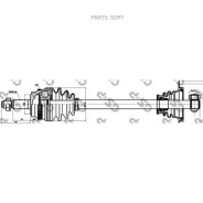 ������ � ����� ����� OPEL Movano Box (X70) GSP 250166 - 250166 ����
