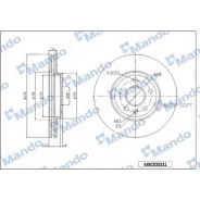 ���� ��������� �������� ��� 296*28*49 2 ������������� Toyota Mando MBC030212 - MBC030212 ����