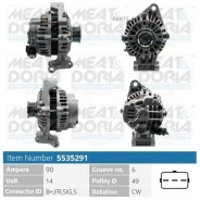��������� 14V 90A Ford Fiesta V Mazda 2 (DY) Meatdoria 5535291 - 5535291 ����