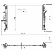 �������� ��������� (Al) Volvo V40 2.0D 12- 58499 NRF 58499 - 58499 ����