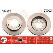 ���� ��������� �������� Sportage (K00) 2,0i 94-0 TRW DF4172 - DF4172 ����