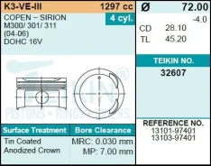 ������� ��������� Teikin 32607 STD (4��/����) 32607-STD Teikin 32607STD ����