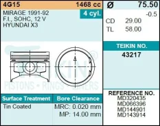 ������� ��������� Teikin 43173 STD (4��/����) 43173STD ����