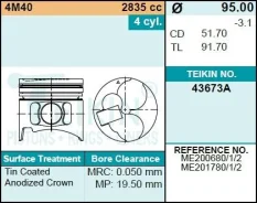 ������� ��������� Teikin 43673A STD (4��/����) 43673ASTD ����