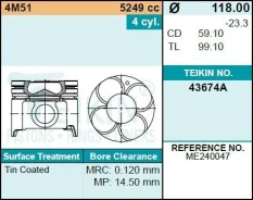 ������� ��������� Teikin 43673A STD (4��/����) 43673ASTD ����