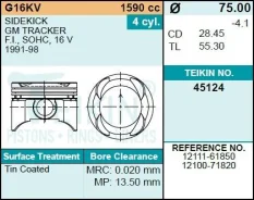 ������� ��������� Teikin 45124 STD (4��/����) 45124STD ����