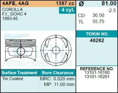 ������� ��������� Teikin 46261 STD (4��/����) 46261STD ����