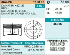 ������� ��������� Teikin 46355 STD (4��/����) 46355STD ����