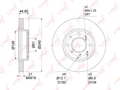 ���� ��������� ������������� (240x21) | ����� | BN1038 LYNXauto BN1038 ����