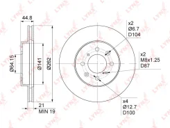 ���� ��������� ������������� (262x21) | ����� | BN1034 LYNXauto BN1034 ����
