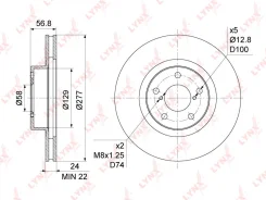 ���� ��������� ������������� (277x24) | ����� | BN1127 LYNXauto BN1127 ����