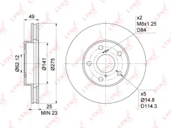 ���� ��������� ������������� (275x25) | ����� | BN1160 LYNXauto BN1160 ����