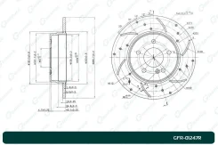 ���� ��������� ��������������� G-Brake GFR01247R, ������ ������ GFR01247R ����