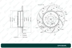 ���� ��������� ��������������� G-Brake GFR01247L, ����� ������ GFR01247L ����