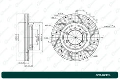 ���� ��������� ��������������� G-Brake GFR02331L, ����� �������� GFR02331L ����