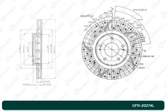 ���� ��������� ��������������� ������������� G-brake GFR-20274L ����� GFR20274L ����