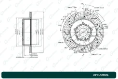 ���� ��������� ��������������� ������������� G-brake GFR-02659L ����� GFR02659L ����