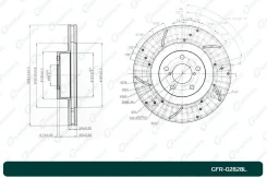���� ��������� ��������������� ������������� G-brake GFR-02828L ����� GFR02828L ����