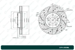 ���� ��������� ��������������� ������������� G-brake GFR-20598L ����� GFR20598L ����