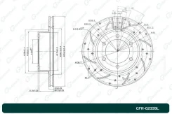 ���� ��������� ��������������� ������������� G-brake GFR-02339L ����� GFR02339L ����